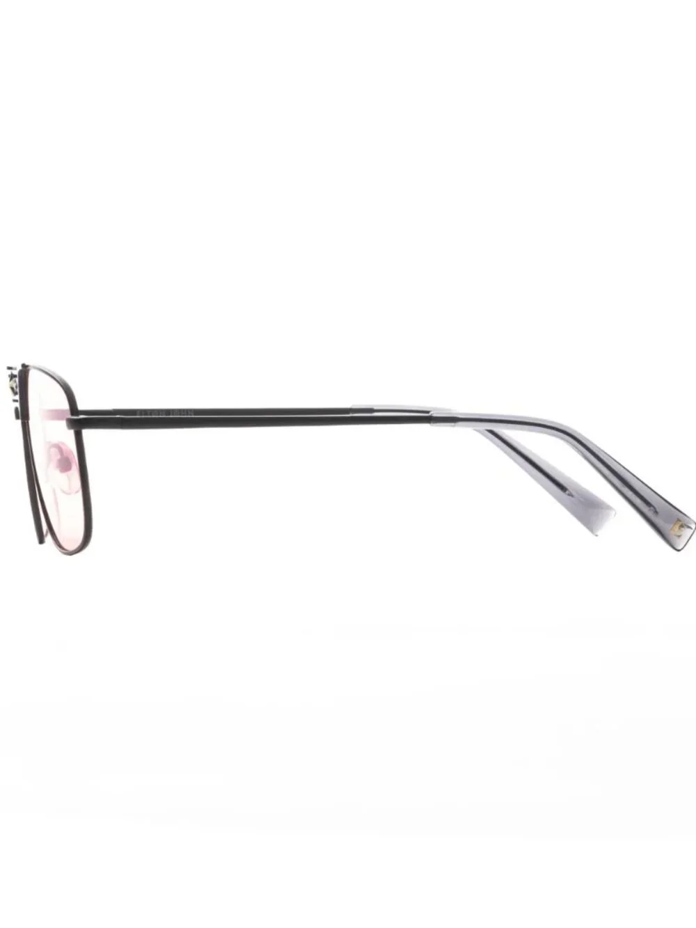 Elton John CONCORDE KBPAY Matte Gray Aviator Frame / Pink Lenses Sunglasses